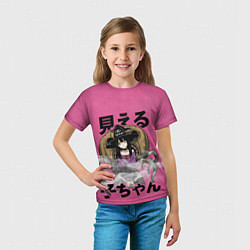 Футболка детская Mieruko and the Infernal Pumpkin, цвет: 3D-принт — фото 2