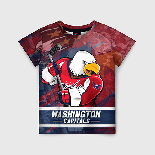 Детская футболка Вашингтон Кэпиталз Washington Capitals / 3D-принт – фото 1