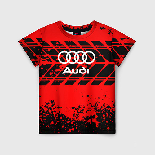 Детская футболка Audi шины / 3D-принт – фото 1