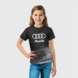 Футболка детская Audi туман, цвет: 3D-принт — фото 2