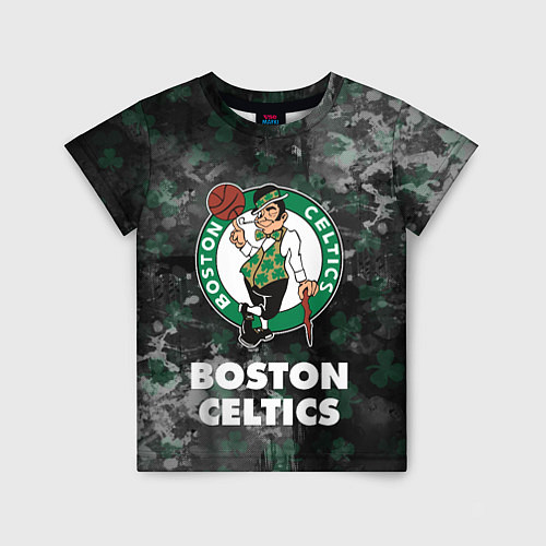 Детская футболка Бостон Селтикс, Boston Celtics, НБА / 3D-принт – фото 1