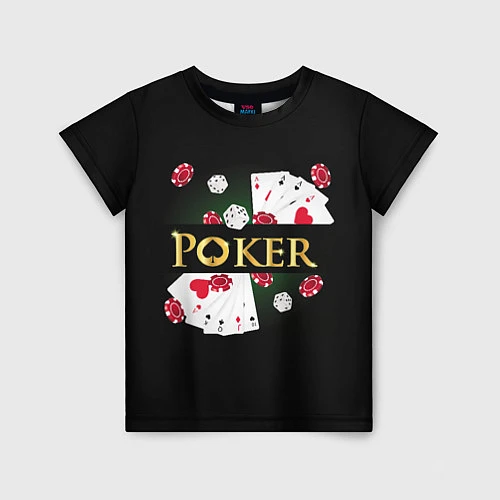 Детская футболка Покер POKER / 3D-принт – фото 1