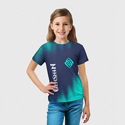 Футболка детская GENSHIN IMPACT - ГЕО Абстракция, цвет: 3D-принт — фото 2