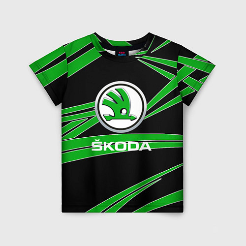 Детская футболка Skoda: Geometry / 3D-принт – фото 1