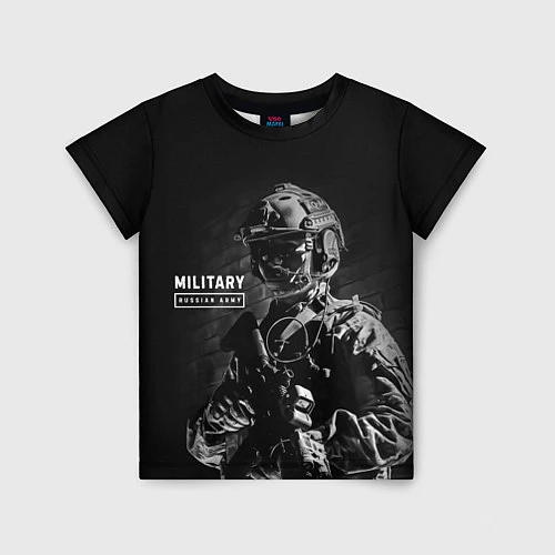 Детская футболка Military RA / 3D-принт – фото 1