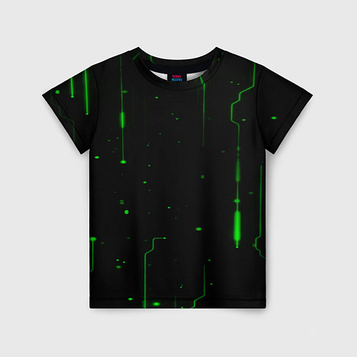 Детская футболка Neon Green Light / 3D-принт – фото 1
