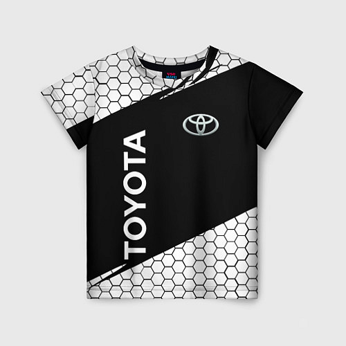 Детская футболка Toyota Sport соты / 3D-принт – фото 1
