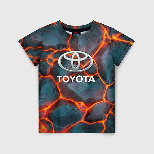 Детская футболка Toyota Вулкан из плит / 3D-принт – фото 1