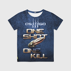 Футболка детская One Shot One Kill CS GO, цвет: 3D-принт