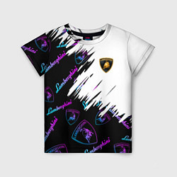 Детская футболка Lamborghini pattern gradient