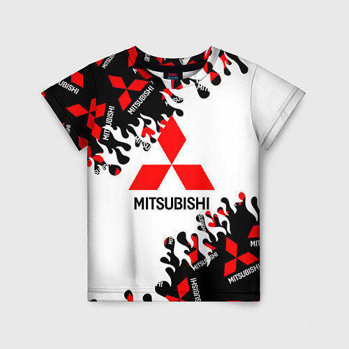 Детская футболка Mitsubishi Fire Pattern / 3D-принт – фото 1