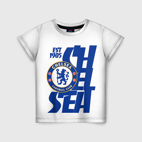 Детская футболка Chelsea est 1905 / 3D-принт – фото 1