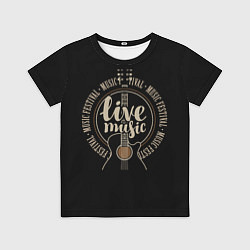 Детская футболка Живая Музыка гитара