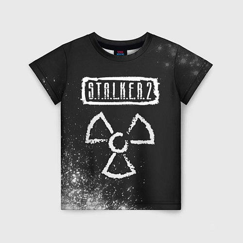 Детская футболка С Т А Л К Е Р 2 - Знак Радиации / 3D-принт – фото 1