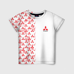 Детская футболка Mitsubishi Mini logo Half pattern