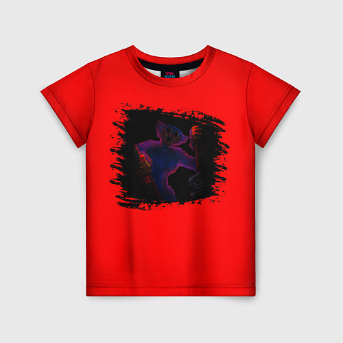 Детская футболка Неоновый Хагги Вагги / 3D-принт – фото 1