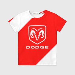 Футболка детская Dodge sport, цвет: 3D-принт