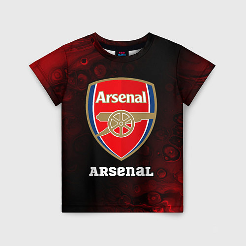 Детская футболка АРСЕНАЛ Arsenal Разводы / 3D-принт – фото 1