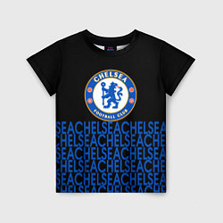 Футболка детская Chelsea челси паттерн, цвет: 3D-принт
