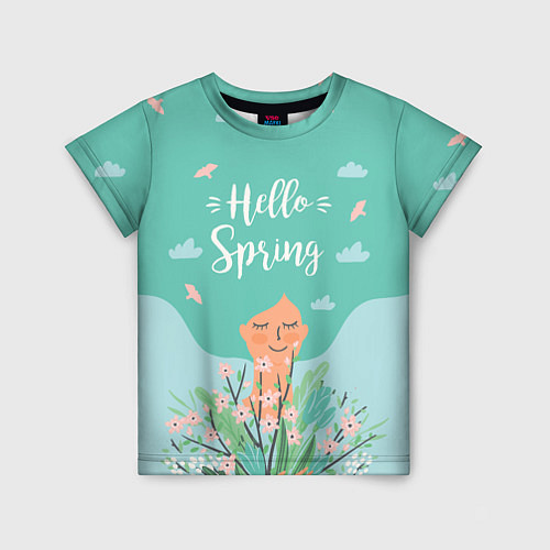 Детская футболка Hello spring / 3D-принт – фото 1