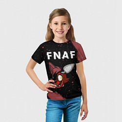 Футболка детская FIVE NIGHTS AT FREDDYS - ФОКСИ Краска, цвет: 3D-принт — фото 2