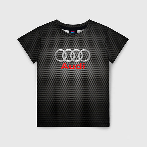 Детская футболка Audi карбон / 3D-принт – фото 1
