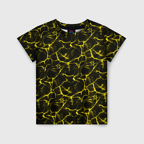 Детская футболка Yellow Ripple Желтая Рябь / 3D-принт – фото 1