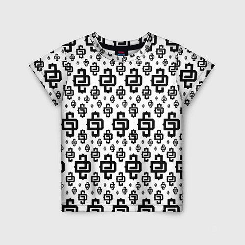Детская футболка White Pattern Dope Camo Dope Street Market / 3D-принт – фото 1