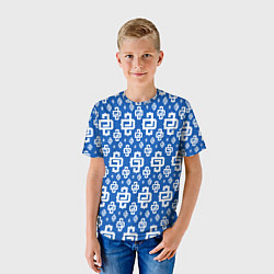 Футболка детская Blue Pattern Dope Camo Dope Street Market, цвет: 3D-принт — фото 2