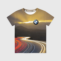 Футболка детская BMW Night route, цвет: 3D-принт