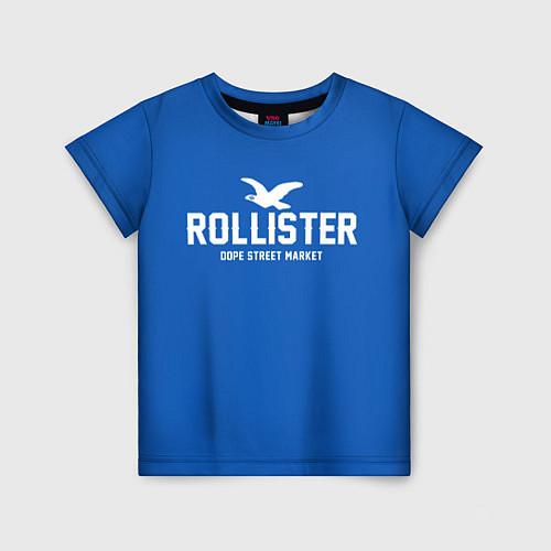 Детская футболка Узор Blue Rollister Dope Street Market / 3D-принт – фото 1