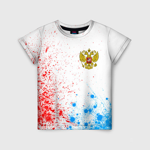 Детская футболка RUSSIA - ГЕРБ - Арт / 3D-принт – фото 1