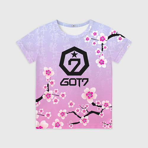 Детская футболка GOT7 ЦВЕТЫ САКУРЫ / 3D-принт – фото 1