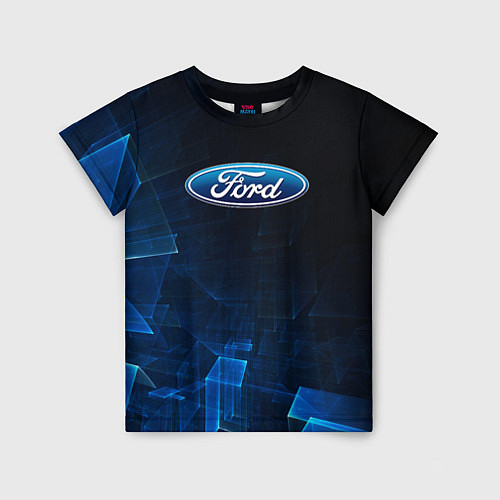 Детская футболка Ford форд abstraction / 3D-принт – фото 1