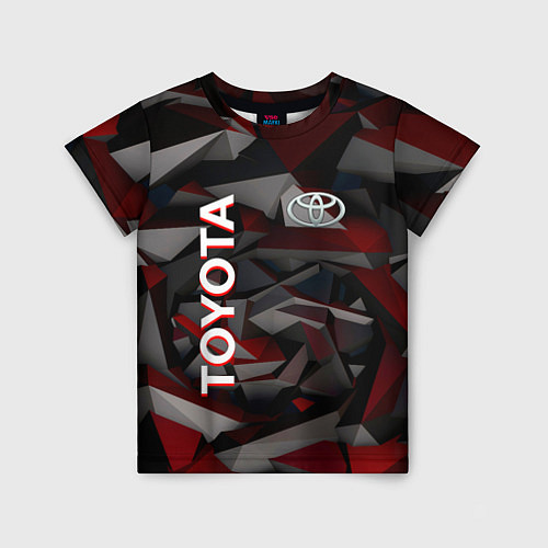 Детская футболка Toyota тойота abstraction / 3D-принт – фото 1