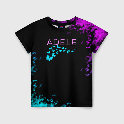 Детская футболка Adele neon / 3D-принт – фото 1