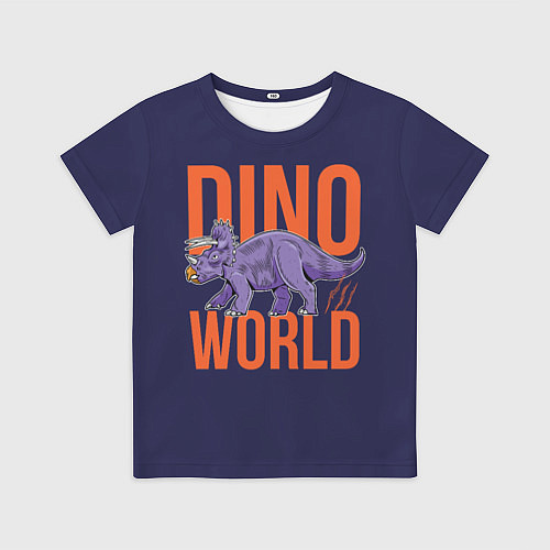 Детская футболка Dino World / 3D-принт – фото 1
