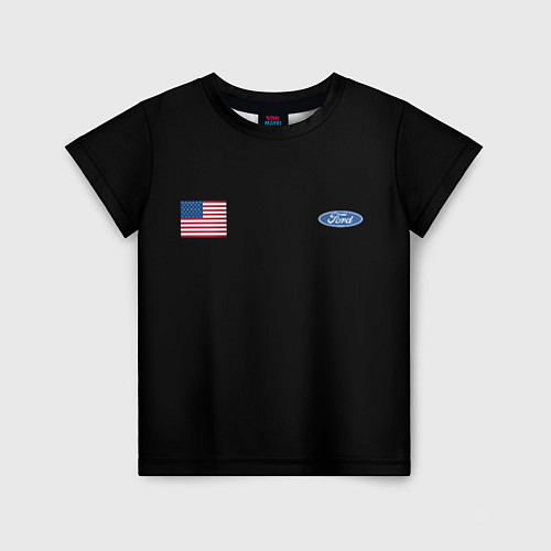 Детская футболка USA FORD / 3D-принт – фото 1