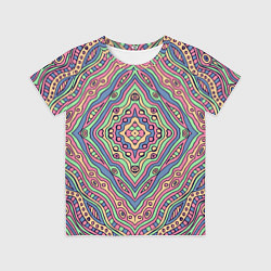 Футболка детская Разноцветный узор Калейдоскоп Абстракция, цвет: 3D-принт