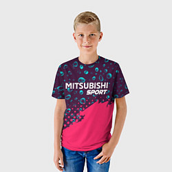 Футболка детская MITSUBISHI Sport Краски, цвет: 3D-принт — фото 2