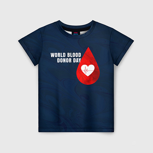 Детская футболка Ритм крови / 3D-принт – фото 1
