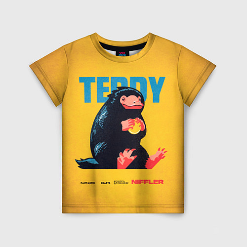 Детская футболка Фантастические Твари Ниффлер Тедди / 3D-принт – фото 1