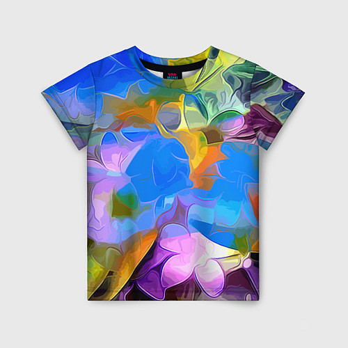 Детская футболка Цветочный узор Summer / 3D-принт – фото 1