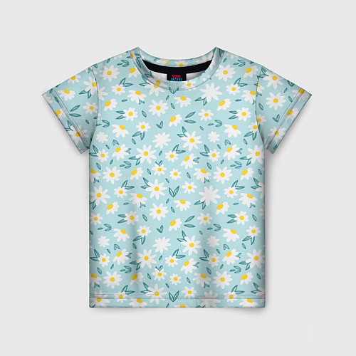 Детская футболка Весенние ромашки / 3D-принт – фото 1