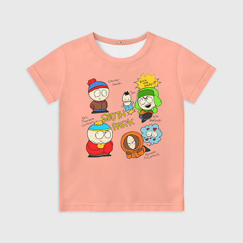 Детская футболка Южный парк персонажи South Park / 3D-принт – фото 1
