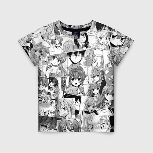 Детская футболка Toradora pattern / 3D-принт – фото 1