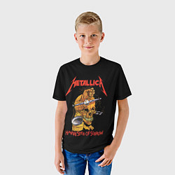 Футболка детская METALLICA - HARVESTER OF SORROW, цвет: 3D-принт — фото 2
