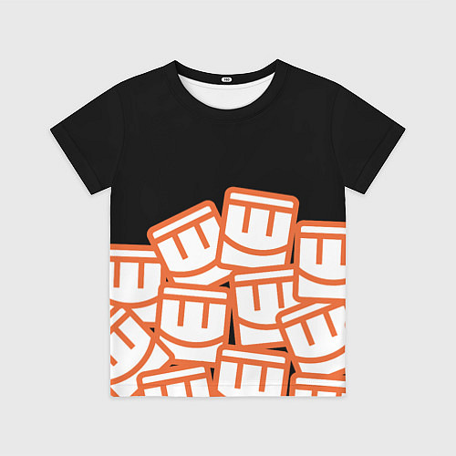 Детская футболка Куча смайликов из REC ROOM / 3D-принт – фото 1