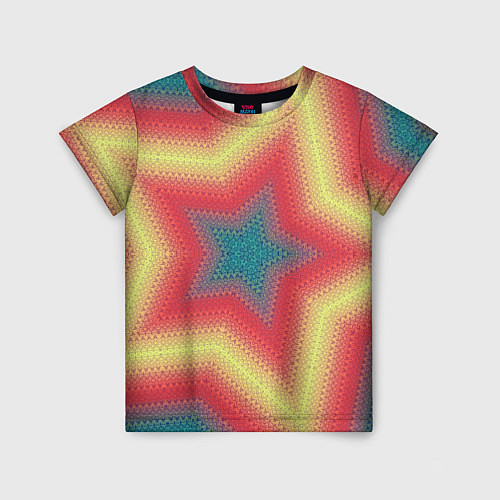 Детская футболка Звездный современный узор / 3D-принт – фото 1