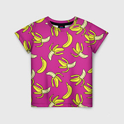 Футболка детская Banana pattern Summer Color, цвет: 3D-принт